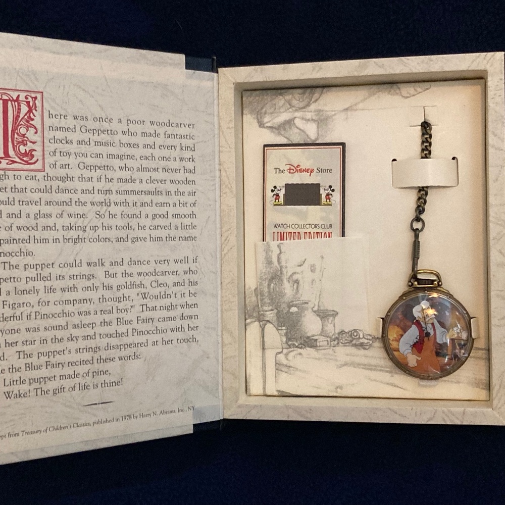 Disney Pinocchio Limited Edition Pocket Watch - Series II